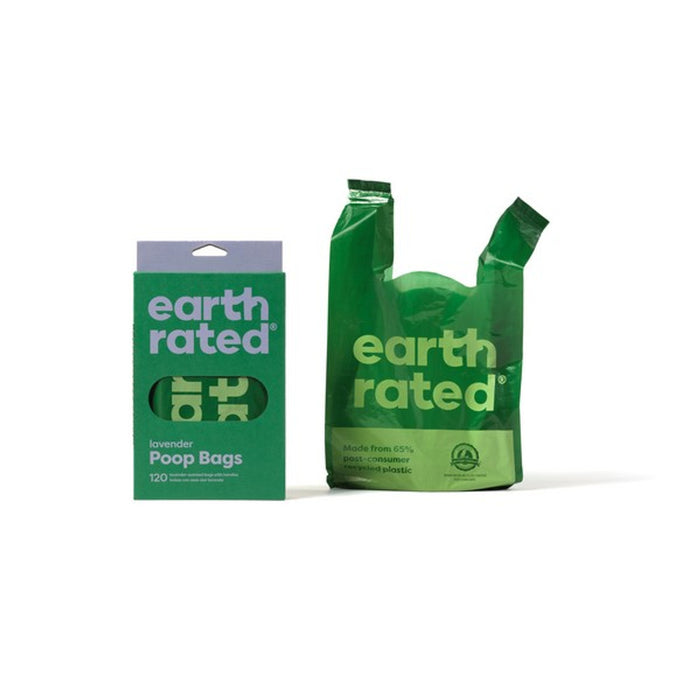 Earth Rated Flat with Handles Poo Bags - scented 120