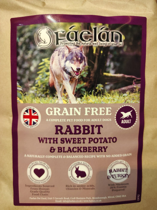Grain Free Rabbit & Turkey with Sweet Potato & Blackberry