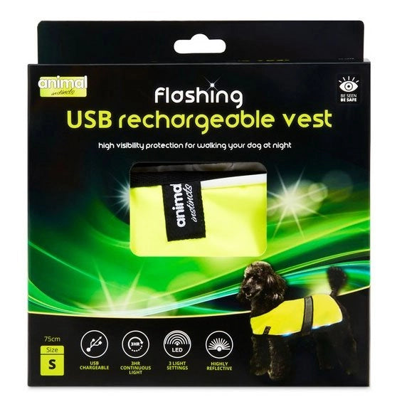 Flashing Safety USB Flash Reflective Vest