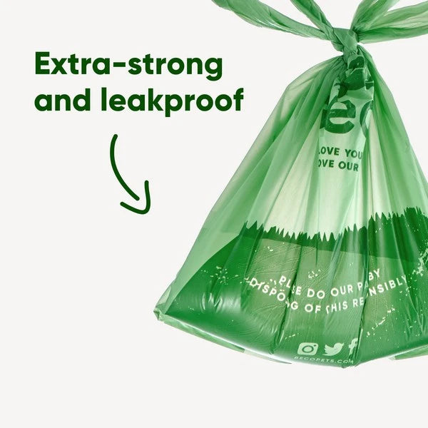 Unscented Recycled Poop Bags with Handles