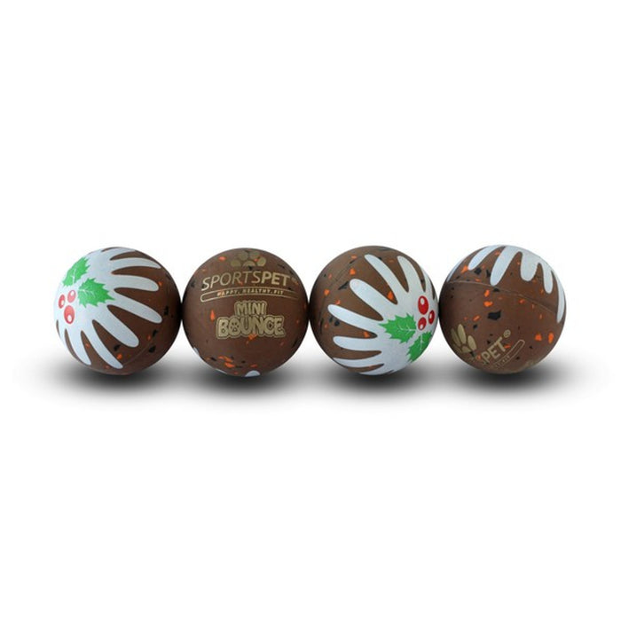 Xmas Pudding Mini Bounce 4pk