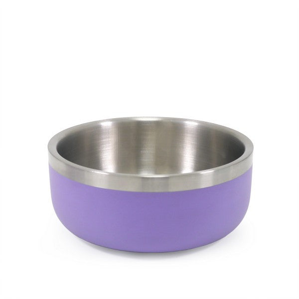 Lilac Double Wall Stainless Steel Bowl
