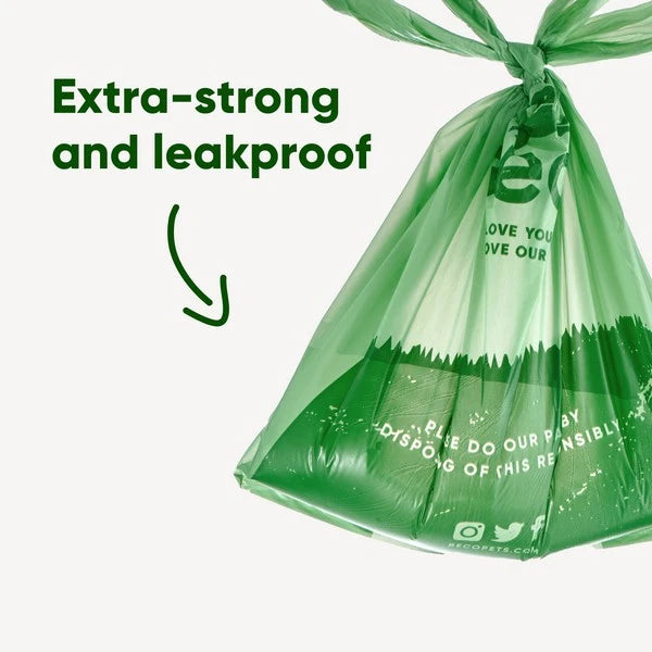 Mint Scented Recycled Poop Bags with Handles