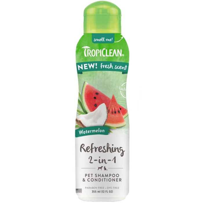 TropiClean Watermelon Refreshing 2in1 Shampoo and Conditioner
