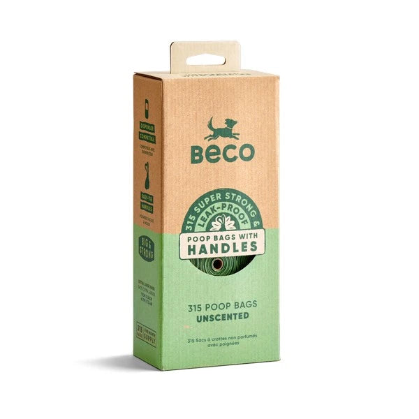 Unscented Recyled Poop Bags with Handles