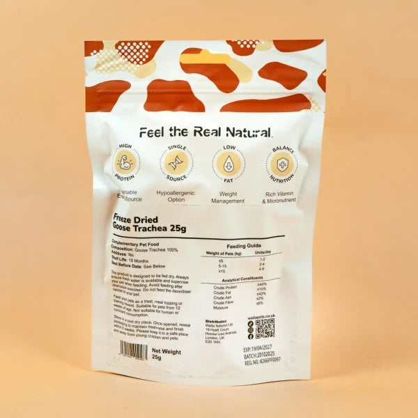 Freeze Dried Goose Trachea for Dogs & Cats