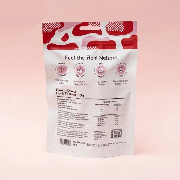 Freeze Dried Pork Testicle for Dog & Cats