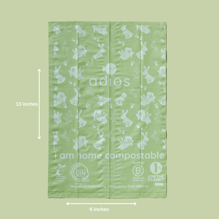 Spring 100% Compostable Dog Poo Bags 🐇