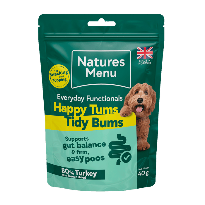 Natures Menu Happy Tums Tidy Bums Freeze Dried Turkey Treats
