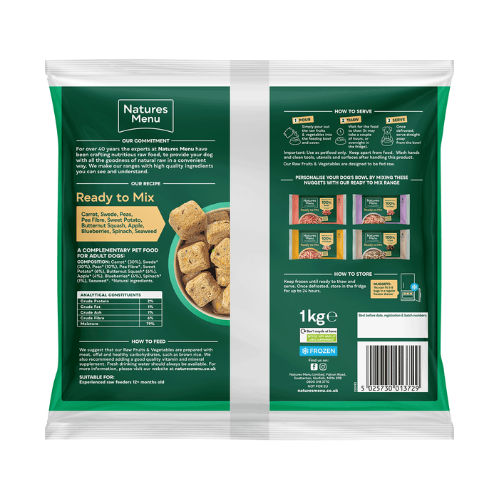 Natures Menu Raw Fruits & Veg Nuggets