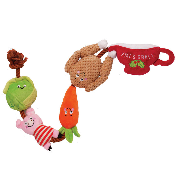 Christmas Dinner Rope Dog Toy