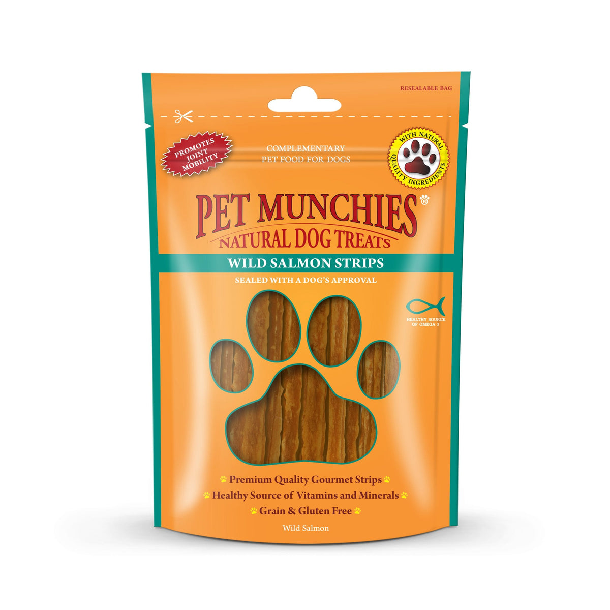Pet Munchies Wild Salmon Strips — Natural Pet Centre