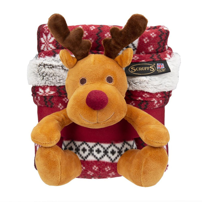 Santa Paws Blanket & Reindeer