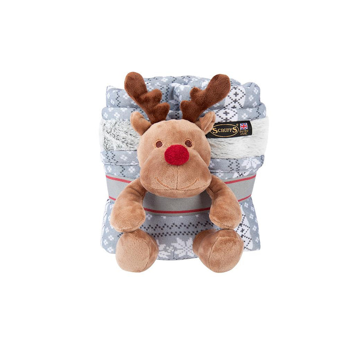 Santa Paws Blanket & Reindeer