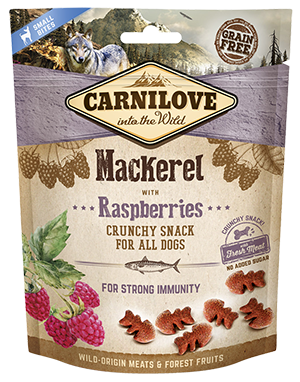 Mackerel with Raspberries Crunchy Treat