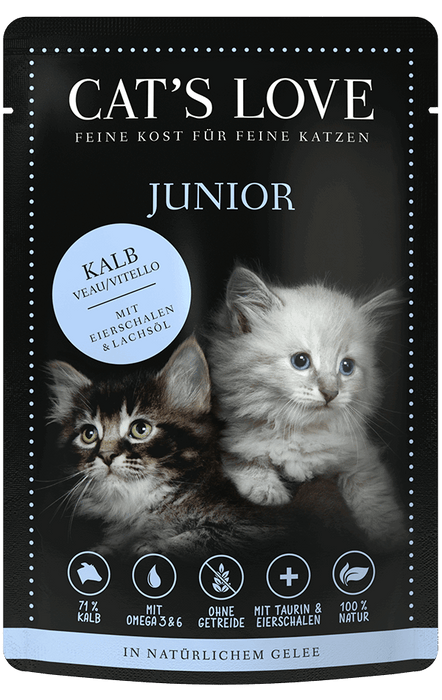 Kitten/ Junior Veal with eggshell & salmon oil, grain-free
