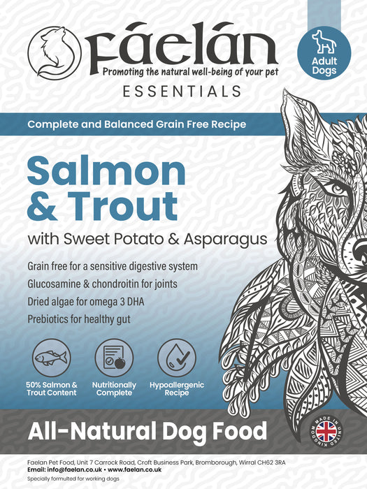 Essentials Grain Free Salmon & Trout with Sweet Potato & Asparagus