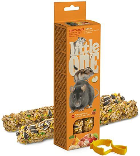 Sticks For Hamsters, Rats, Mice And Gerbils With Fruit And Nuts